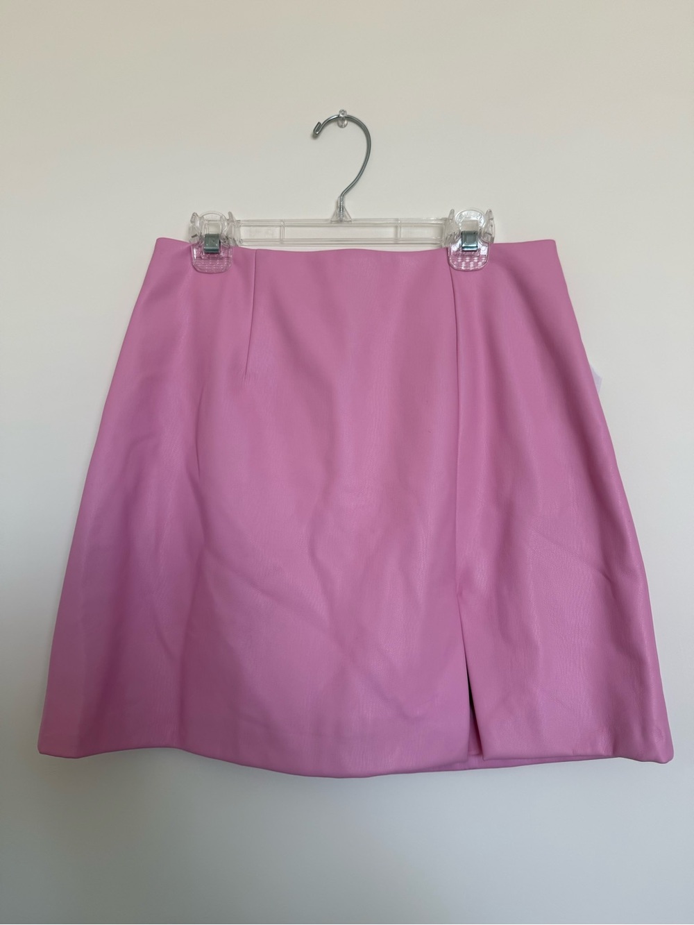 Anthropologie Pink Mini Skirt with Front Slit